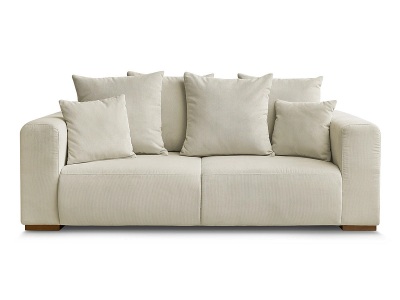 Bobochic, 2er Sofa BOBOCHIC SIDONIE Cord-Stoff beige, 2er Sofa BOBOCHIC SIDONIE Cord-Stoff beige