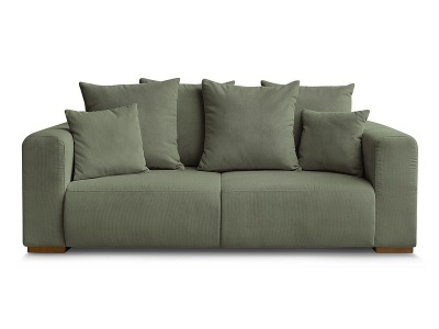 Bobochic, 2er Sofa BOBOCHIC SIDONIE Cord-Stoff grün