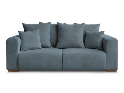 Bobochic, 2er Sofa BOBOCHIC SIDONIE Cord-Stoff dunkelblau, 2er Sofa BOBOCHIC SIDONIE Cord-Stoff dunkelblau