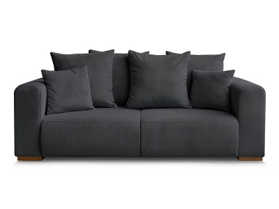 Bobochic, 2er Sofa BOBOCHIC SIDONIE Cord-Stoff schwarz, 2er Sofa BOBOCHIC SIDONIE Cord-Stoff schwarz