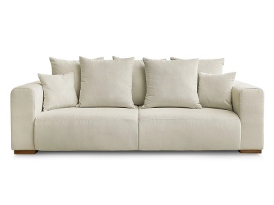 Bobochic, 3er Sofa BOBOCHIC SIDONIE Cord-Stoff beige, 3er Sofa BOBOCHIC SIDONIE Cord-Stoff beige