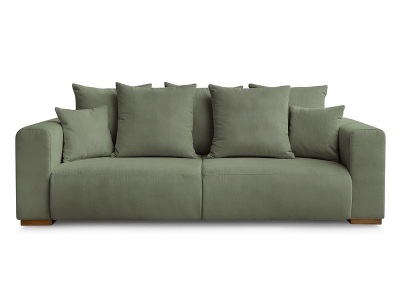 Bobochic, 3er Sofa BOBOCHIC SIDONIE Cord-Stoff grün, 3er Sofa BOBOCHIC SIDONIE Cord-Stoff grün