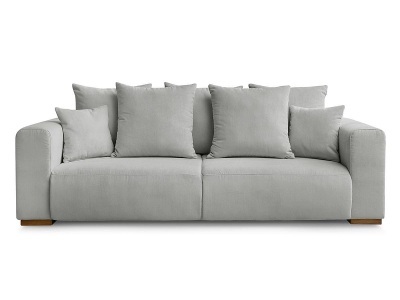 Bobochic, 3er Sofa BOBOCHIC SIDONIE Cord-Stoff hellgrau, 3er Sofa BOBOCHIC SIDONIE Cord-Stoff hellgrau