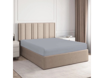 CONFORAMA, Fixleintuch DH PERCALE 90x200cm hellgrau
