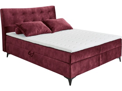 CONFORAMA, Boxspringbett MELROSE bordeau 160x200cm flexibel
