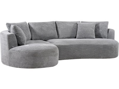 CONFORAMA, Ecksofa INES Stoff grau, Ecksofa INES Stoff grau