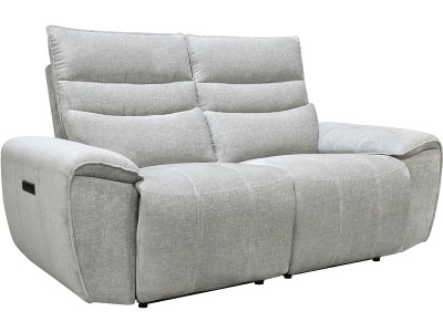 CONFORAMA, 2er Sofa COME Stoff hellgrau