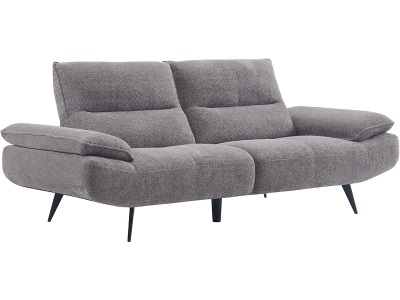CONFORAMA, 3er Sofa ROCKY Stoff dunkelgrau