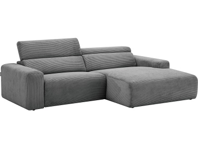 JUST 4 YOU, Ecksofa JUST 4 YOU RIO Stoff grau