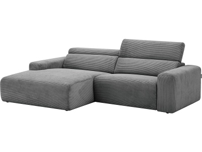 JUST 4 YOU, Ecksofa JUST 4 YOU RIO Stoff grau