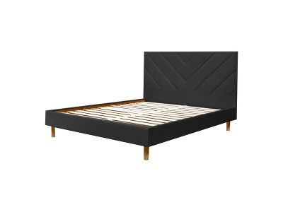 Bobochic, Bett BOBOCHIC ROMANE 160x200cm dunkelgrau
