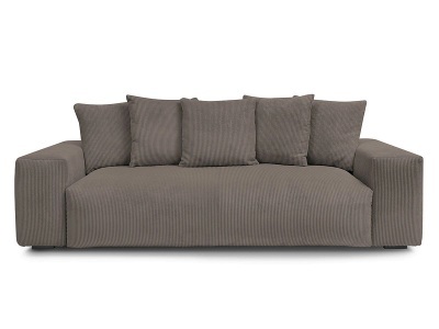 Bobochic, 3er Sofa BOBOCHIC VOLTAIRE Cord-Stoff taupe