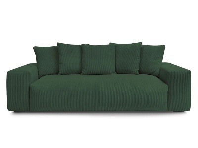 Bobochic, 3er Sofa BOBOCHIC VOLTAIRE Cord-Stoff grün