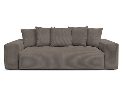 Bobochic, 3er Sofa BOBOCHIC VOLTAIRE Cord-Stoff taupe
