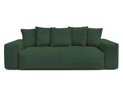Bobochic, 3er Sofa BOBOCHIC VOLTAIRE Cord-Stoff grün