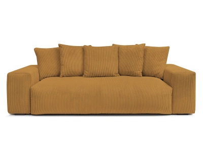 Bobochic, 3er Sofa BOBOCHIC VOLTAIRE Cord-Stoff gelb