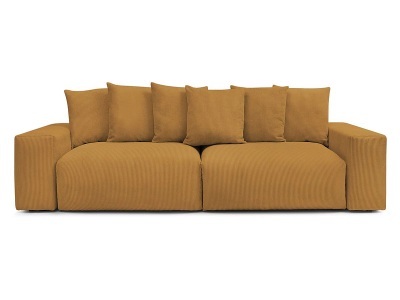 Bobochic, Sofa BOBOCHIC VOLTAIRE Cord-Stoff gelb, Sofa BOBOCHIC VOLTAIRE Cord-Stoff gelb