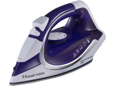 RUSSELL HOBBS, Russell Hobbs 23435046002 - Dampfbügeleisen (Violett, weiss), Russell Hobbs SupremeSteam Cordless 23300-56 Dampfbügeleisen