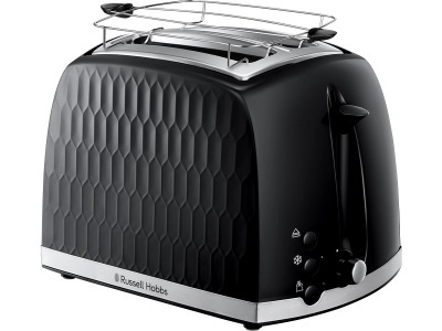 RUSSELL HOBBS, Toaster 'Honeycomb' Russell Hobbs schwarz, Russell Hobbs Honeycomb Black 26061-56 2S Toaster