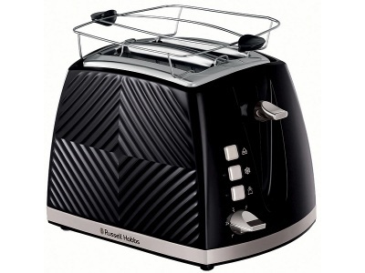 RUSSELL HOBBS, RUSSELL HOBBS Groove 2S - Toaster (Schwarz), RUSSELL HOBBS Toaster 26390-56
