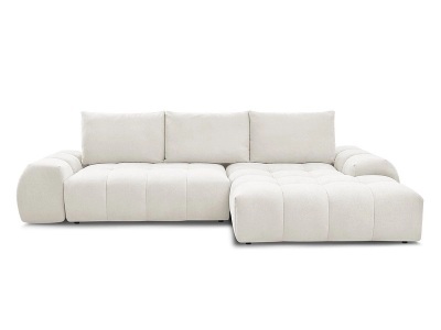 Bobochic, Ecksofa BOBOCHIC EVEREST Stoff mit Textur weiss