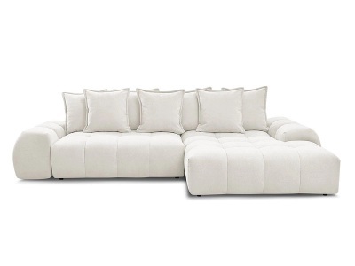 Bobochic, Ecksofa BOBOCHIC EVEREST Stoff mit Textur weiss