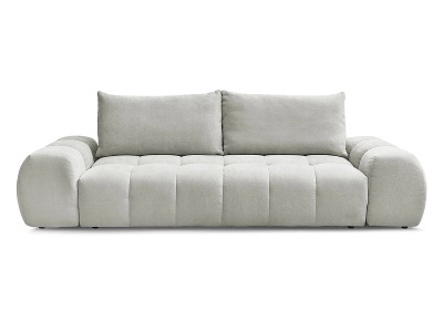 Bobochic, 3er Sofa BOBOCHIC EVEREST Stoff mit Textur hellgrau