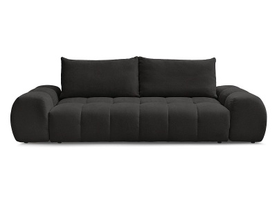Bobochic, 3er Sofa BOBOCHIC EVEREST Stoff mit Textur schwarz