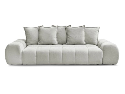 Bobochic, 3er Sofa BOBOCHIC EVEREST Stoff mit Textur hellgrau