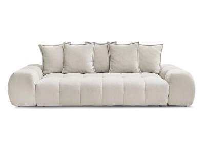 Bobochic, 3er Sofa BOBOCHIC EVEREST Stoff mit Textur beige
