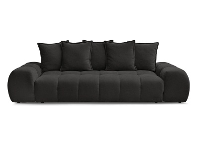 Bobochic, 3er Sofa BOBOCHIC EVEREST Stoff mit Textur schwarz
