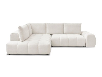 Bobochic, Ecksofa BOBOCHIC EVEREST Stoff mit Textur weiss