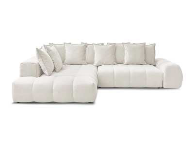 Bobochic, Ecksofa BOBOCHIC EVEREST Stoff mit Textur weiss
