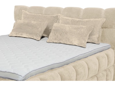 CONFORAMA, Set 4 Kissen BUBBLE 130x38cm dunkelbeige unifarben