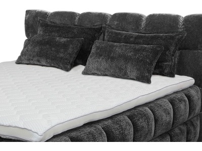 CONFORAMA, Set 4 Kissen BUBBLE 130x38cm anthrazit unifarben