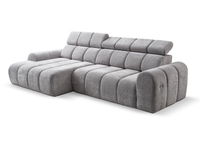 CONFORAMA, Ecksofa CORFU Polyester grau, Ecksofa CORFU Polyester grau