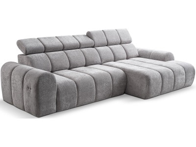 CONFORAMA, Ecksofa CORFU Polyester grau, Ecksofa CORFU Polyester grau