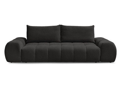Bobochic, 3er Sofa BOBOCHIC EVEREST Stoff mit Textur schwarz