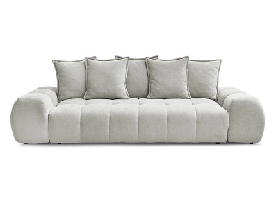 Bobochic, 3er Sofa BOBOCHIC EVEREST Stoff mit Textur hellgrau