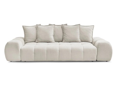 Bobochic, 3er Sofa BOBOCHIC EVEREST Stoff mit Textur beige