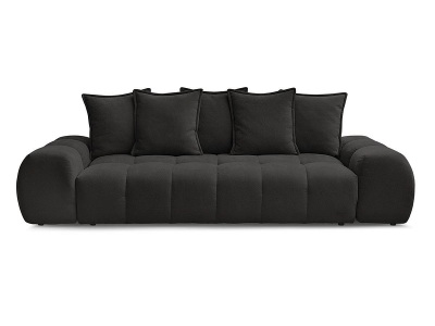 Bobochic, 3er Sofa BOBOCHIC EVEREST Stoff mit Textur schwarz