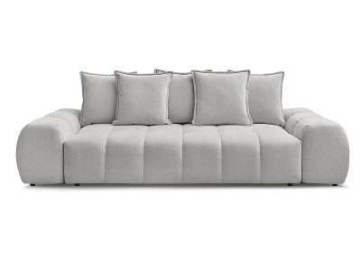 Bobochic, 3er Sofa BOBOCHIC EVEREST Stoff chiniert hellgrau