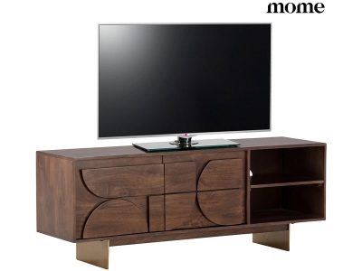 MOME, TV-Möbel MOME TRISHA 145cm dunkelbraun