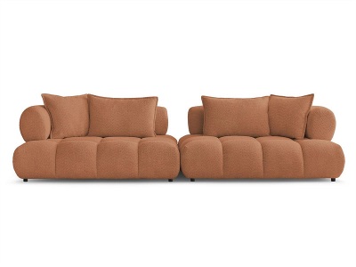 Bobochic, Sofa BOBOCHIC ALYA Boucle-Stoff orange