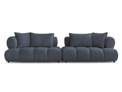 Bobochic, Sofa BOBOCHIC ALYA Boucle-Stoff dunkelblau