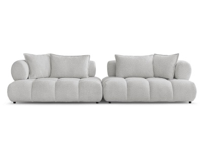 Bobochic, Sofa BOBOCHIC ALYA Boucle-Stoff hellgrau