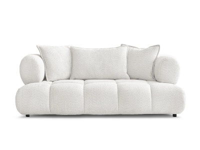 Bobochic, 2er Sofa BOBOCHIC ALYA Boucle-Stoff weiss