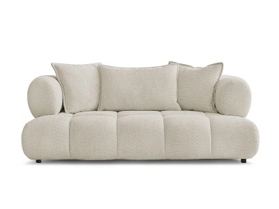 Bobochic, 2er Sofa BOBOCHIC ALYA Boucle-Stoff beige