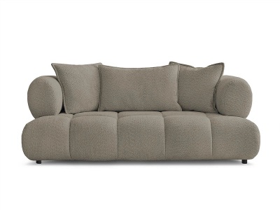 Bobochic, 2er Sofa BOBOCHIC ALYA Boucle-Stoff taupe