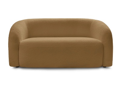 Bobochic, 2er Sofa BOBOCHIC ELINA Boucle-Stoff gelb